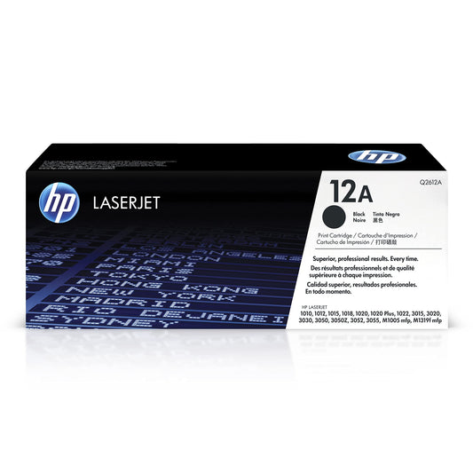 HP 12A Black Original LaserJet Toner Cartridge - Q2612A ebuystt