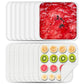 8 Pcs Silicone Food Dehydrator-Trays with Edge, 8 Pcs Mesh Dryer Mats,Reusable Non Stick Silicone Dehydrator Sheets (11x 11in) for Liquids,Fruit Leather,Herbs,Meat and Yogurt Cercker