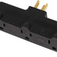Powerlink 3 Outlet Adapter, 3-Prong Power Splitter,15A, 12V,1875W, 60Hz, Black, 1 Pack -JNCLJC40000011 MEGA