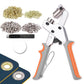 ZAPSIFOU Grommet Tool Kit with 200 Sets 3/8 Inch 10mm Grommets, Heavy Duty Grommet Kit, Grommets Pucher with Hole Punch and Eyelets, Eyelet Pliers Kit for Tarp, Fabric, Banner, Canvas, Leather ZAPSIFOU