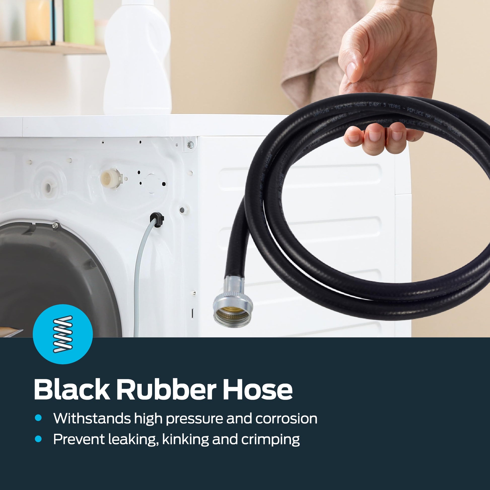 Eastman Rubber Washing Machine Fill Hose -60323N MEGA