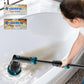 BEI & HONG Electric Spin Scrubber,1000RPM Cordless Shower Scrubber, 2.5H Power scrubber with Adjustable Extension Arm, 4 Replaceable Cleaning Heads, Electric Scrubber for Cleaning Bathroom & Tub-LXS-XDQ-001V BEI & HONG
