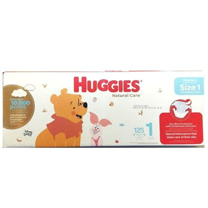 HUGGIES NATURAL CARE STEP 1 125CT - HNCS1