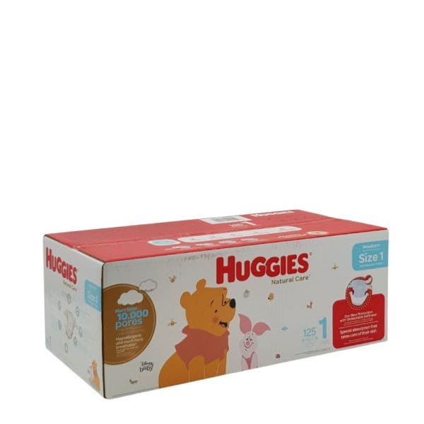 HUGGIES NATURAL CARE STEP 1 125CT - HNCS1 Pie's Variety Store