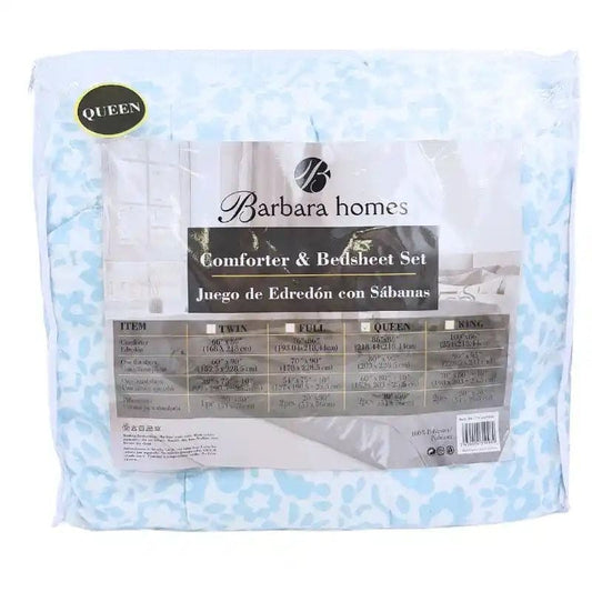 Barbara Homes Comforter & Bedsheet Set QUEEN 5pc #724-0431098 - 7450004310989 Pie's Variety Store