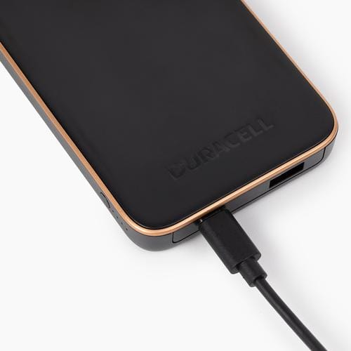 Duracell Power Bank 10,000mAh | Fast Charging Portable Charger with USB-C +  USB-A | Compatible with iPhone, iPad, Samsung, Android, and More