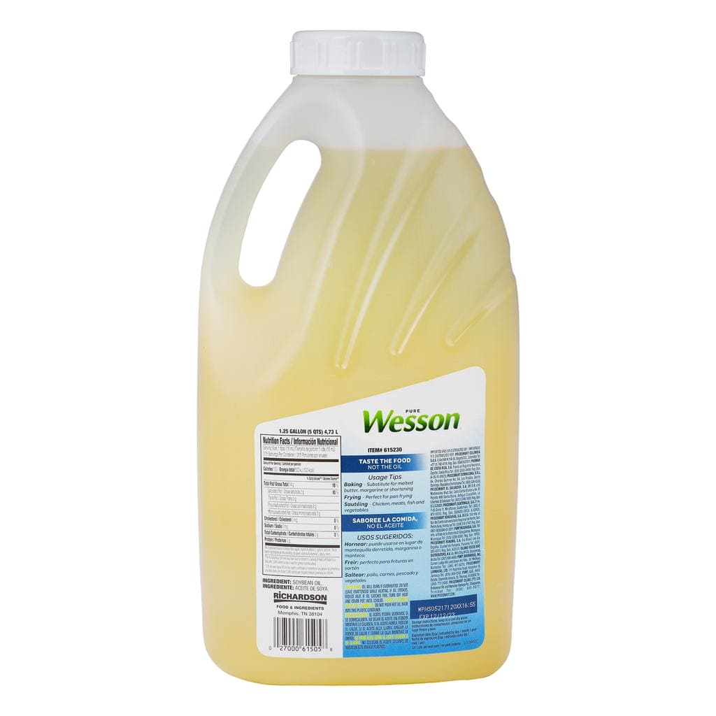 Wesson Vegetable Soybean Oil 4.73 L / 160 oz -615230 ebuystt