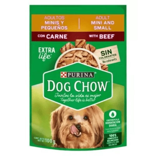Purina, Dog Chow Chicken And Beef Pouch 100g - 7501072210296 Pie's Variety Store
