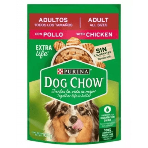 Purina, Dog Chow Chicken And Beef Pouch 100g - 7501072210296 Pie's Variety Store