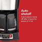 Hamilton Beach 5 Cup Compact Drip Coffee Maker with Programmable Clock, Glass Carafe, Auto Pause and Pour, Black & Stainless Steel (46111) ebuystt