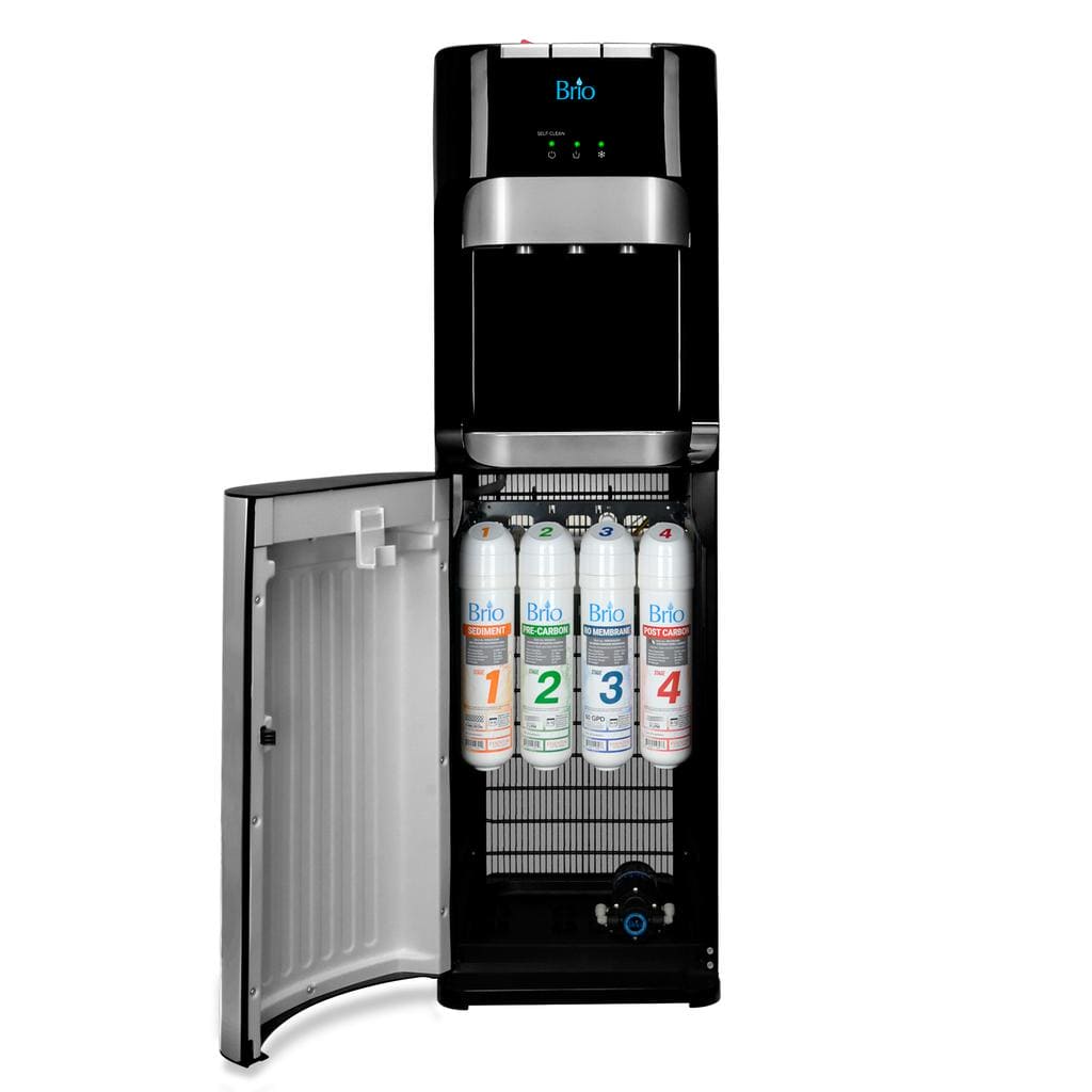 Brio Water Dispenser with Hot, Ambient and Cold Water Outlets. With instant hot, cold and room temperature water outlets.-463412 EBUYSTT