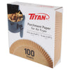 Titan Non-stick Paper Liners for Air Fryer 100 Units / 19.5 cm / 7.6 inches -462113