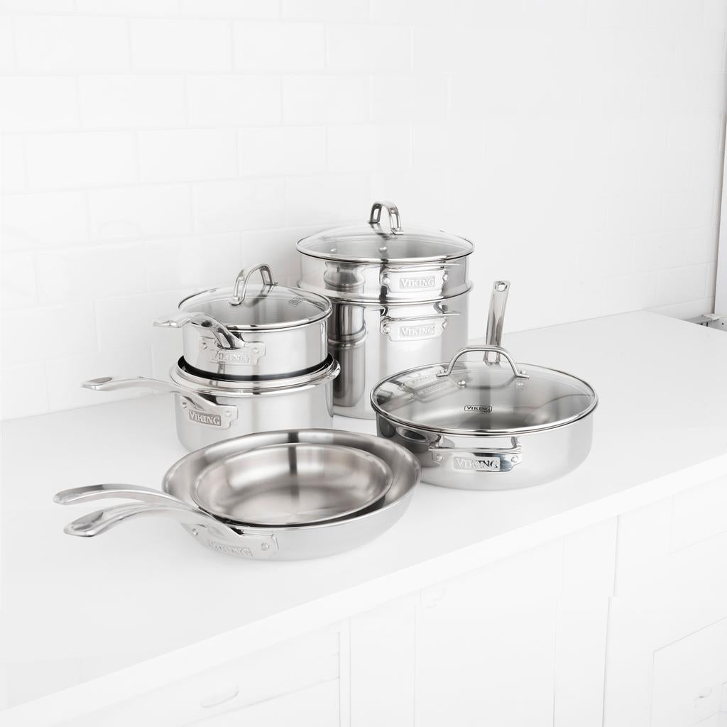 Viking Stainless Steel Cookware Set 11 Pieces - 503967 ebuystt