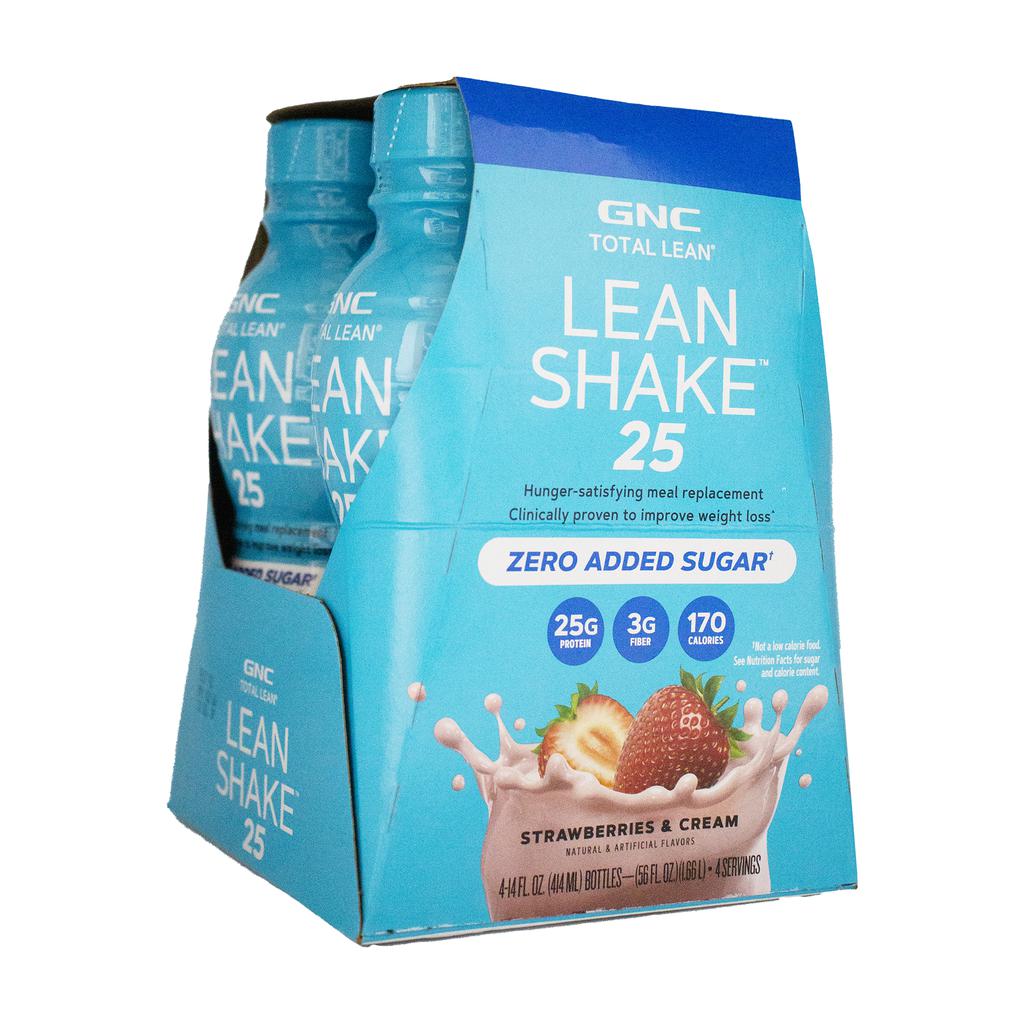 GNC Strawberry &amp; Cream Protein Shake 4 Units / 414 mL / 14 oz -471228 ebuystt