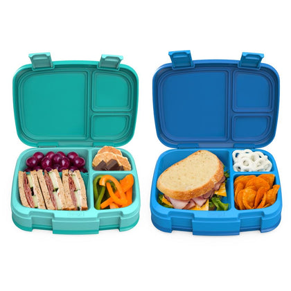 BentGo Leak-Proof Lunch Boxes Assorted Colors 2 Units. Its innovative design includes an exclusive contoured lid that ensures an airtight seal, perfect for worry-free lunch transport.-631316