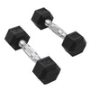 10-Piece Dumbbell Set with Stand. Designed to optimize any home or gym workout routine.-438393