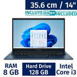 Asus 35.6 cm / 14 Inches Laptop Intel Core i3 8 Gigabytes / 128 Gigabytes X1404VA-I38128 + ESET Antivirus - 518142 ebuystt