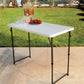 Lifetime Products Half Folding Commercial Table 122 cm x 61 cm x 91 cm / 48 inches x 24 inches x 36 inches Made for indoor and outdoor use.-4429 Ebuystt