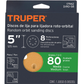 Truper 60 Gram, Round Orbit Grinder Sanding Paper Disc,  5PCS for Wood Sanding Buffing Polishing - 17848 mega