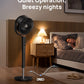 DREO Fan for Bedroom, 120° Oscillating Standing Fan, Quiet Floor Fan with DC Motor, Pedestal Fan for Room, 9 Speeds, 4 modes, 120° Manual Vertical, 37-42" Adjustable Height, 9H Timer, Dark Gray DREO