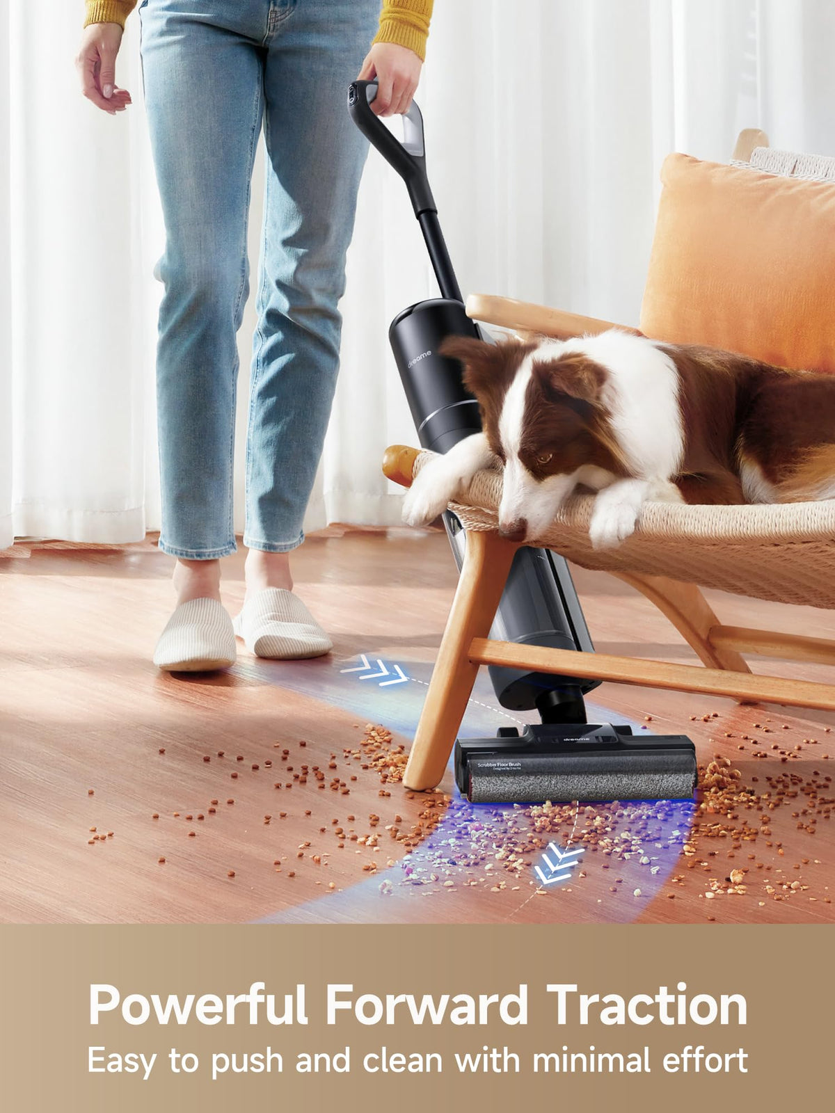 DREAME H12 PRO Vacuum Mop, Wet Dry Vacuum Cleaner for Hard Floor, Vacuum and Mop at The Same Time for Wet & Dry Messes, Auto Self-Cleaning, Edge to Edge Cleaning with Hot Air Drying dreame