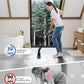BEI & HONG Electric Spin Scrubber,1000RPM Cordless Shower Scrubber, 2.5H Power scrubber with Adjustable Extension Arm, 4 Replaceable Cleaning Heads, Electric Scrubber for Cleaning Bathroom & Tub-LXS-XDQ-001V BEI & HONG