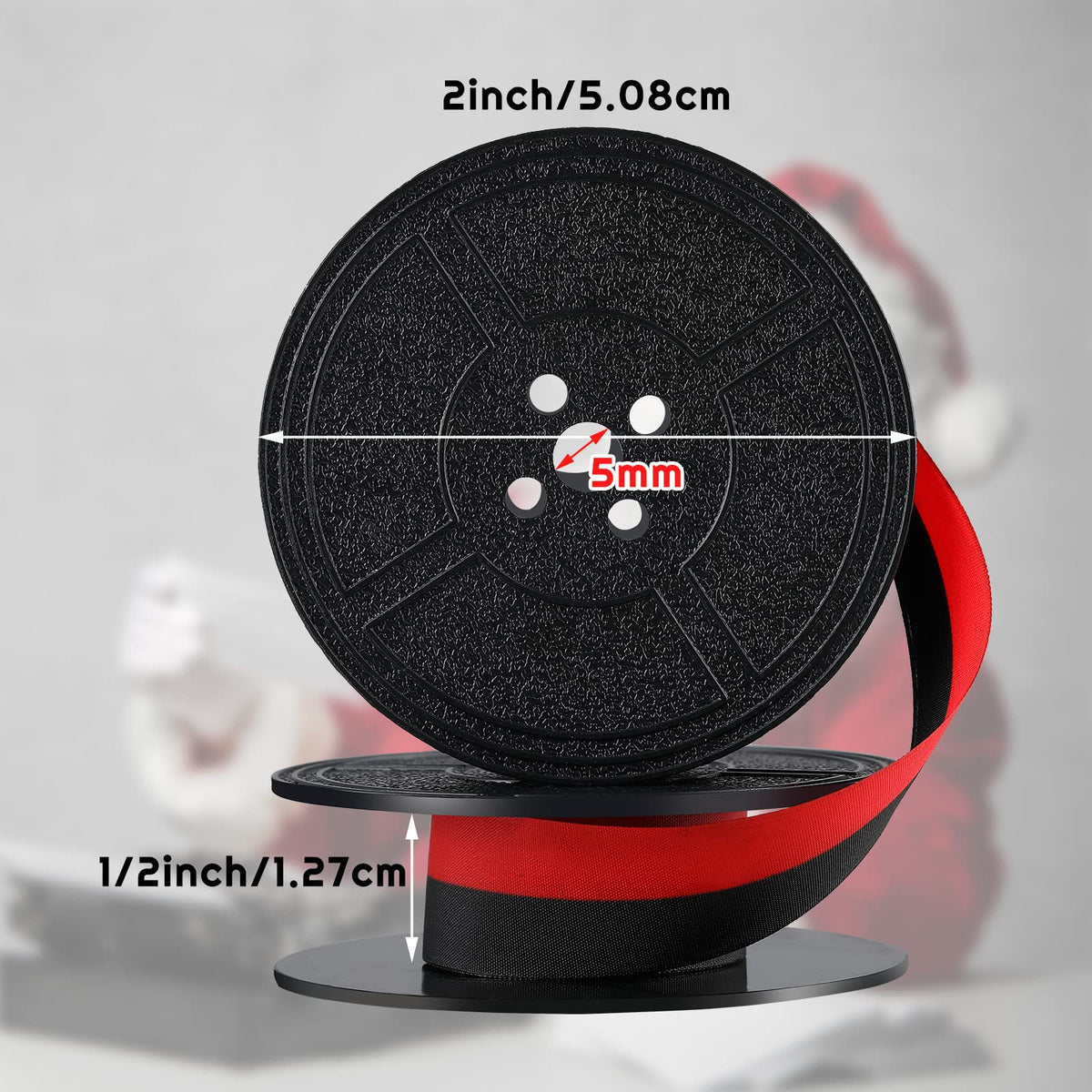 Tenare 4 Pairs Universal Typewriter Ribbon, Calculator Ribbon, Red, Black Tenare