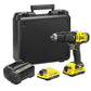 STANLEY FATMAX SCD711C2K-B1 20V 1.5Ah 13 mm Cordless Brushed Hammer Drill Machine With 2x1.5Ah Li-ion Batteries & 1pc ChargerSCD711C2K-B3 Argos Distributors