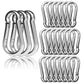 EPHECH 30PCS 4" Heavy Duty Spring Snap Hook, M10 3/8" Galvanized Steel Carabiner Clip Qiuck Link Spring Snap Hook, 770LBS Holding Capacity Keychain Buckle for Swing Hammock Gym Outdoor EPHECH
