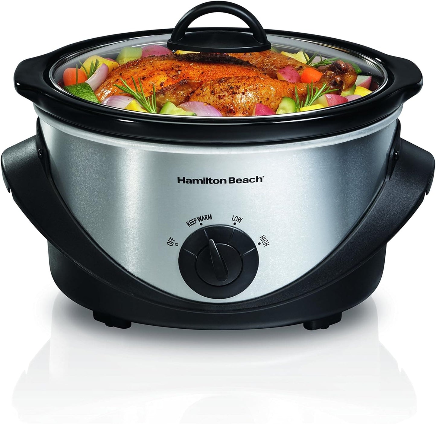 HAMILTON BEACH 33141 4QT SLOW COOKER BLACK - HTBQM33141 Pie's Variety Store
