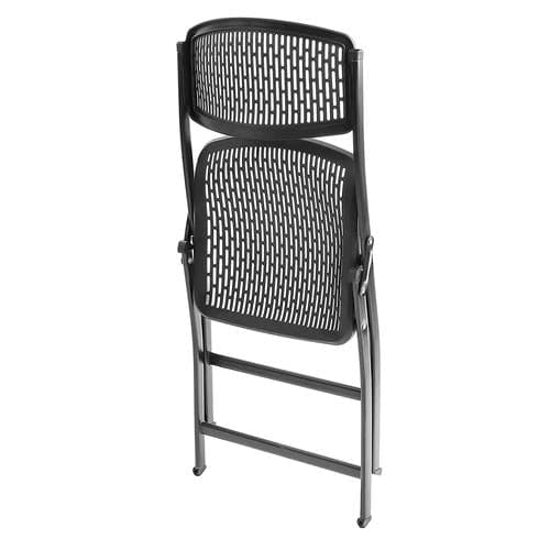 Genesis Folding Chair Black 48 cm x 56 cm x 82 cm / 18 inch x 22 Inch x 32 Inch - 395738 ebuystt