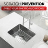 Better Houseware Sink Protector Prevents Scratches Sink Rack for Bottom of Sink Black Sink Mat Sink Protectors for Kitchen Sink Metal 16 x 12.3 x 1