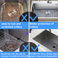 Silicone sink mat protectors for Kitchen12”13”16”18”19”24”26”28”29”.JIUBAR Kitchen Sink Protector Grid for Farmhouse Stainless Steel accessory with Center Drain.(18.2''x 12.5''Grey) JIUBAR