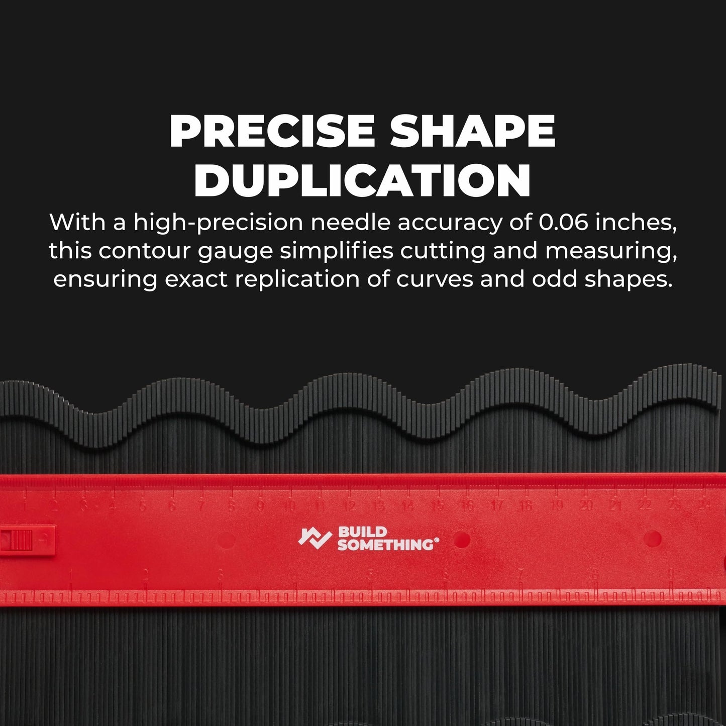 BUILDSOMETHING Contour Gauge 10" & 5" - Adjustable Profile Gauges for Flooring, Siding, Tile & More - Premium Carpentry Tools - 2 Pack BUILDSOMETHING