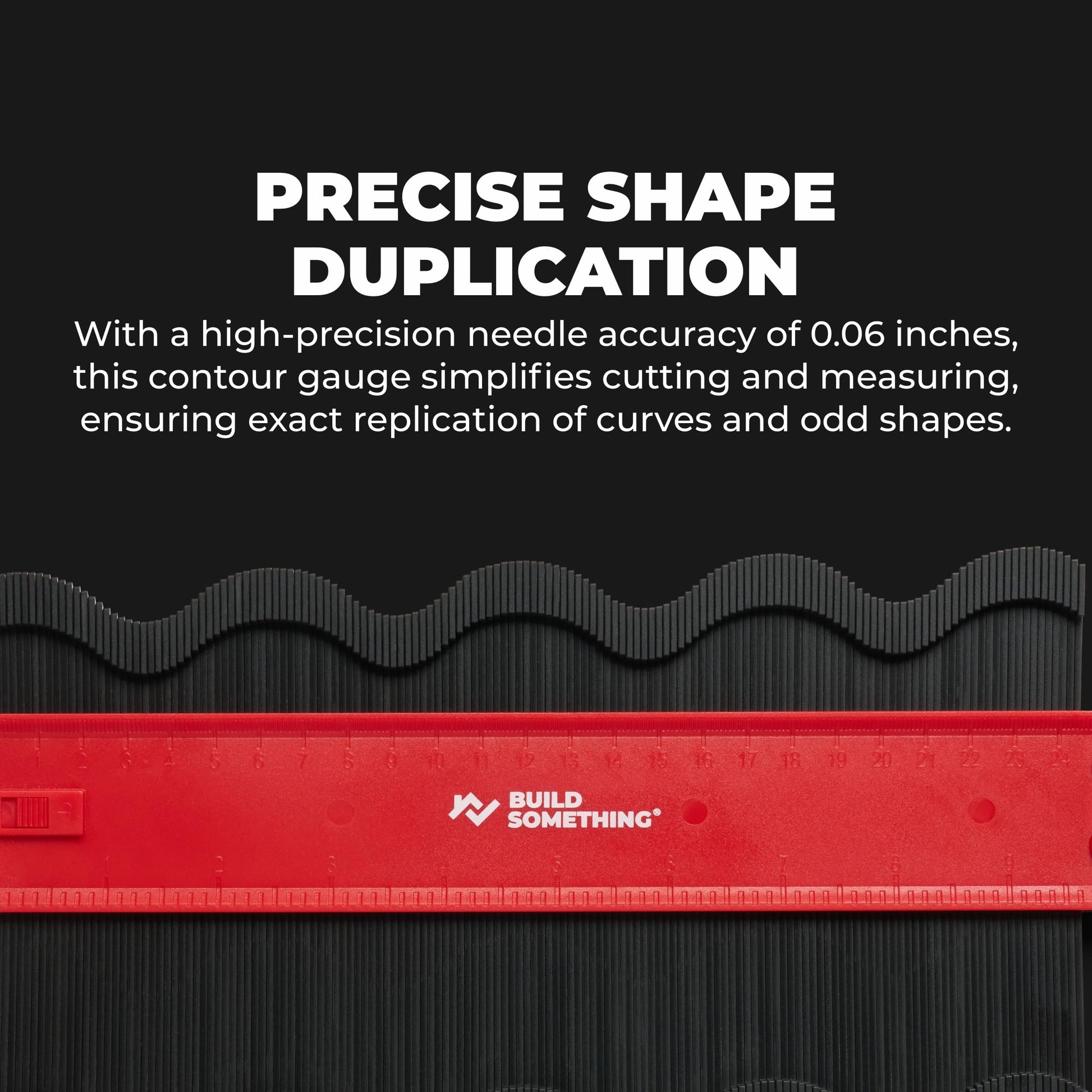 BUILDSOMETHING Contour Gauge 10" & 5" - Adjustable Profile Gauges for Flooring, Siding, Tile & More - Premium Carpentry Tools - 2 Pack BUILDSOMETHING