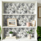 HelloWall Grey Botanical Wallpaper Peel and Stick Modern Farmhouse Wallpaper Gray Leaf French Grey White Flower Botanical Nature Minimalist Floral Watercolor Leaf Contact Paper Self Adhesive 17.5x80 HelloWall