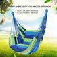 Hommtina Hammock Chair Hanging Rope Swing, Max 300 Lbs Hanging Chair with Pocket & Durability Perfect for Outdoor, Home, Bedroom, Patio, Yard (Pillows NOT Included,Green) Hommtina