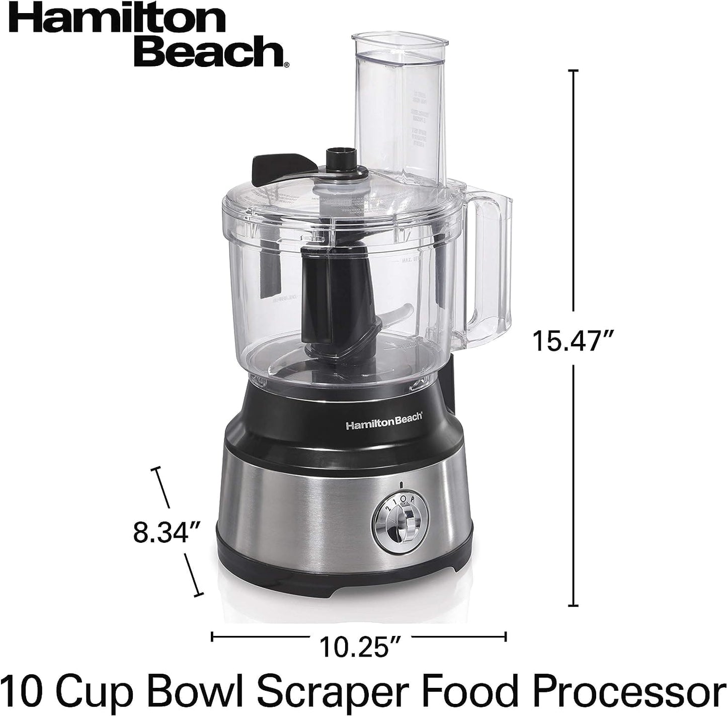 HAMILTON BEACH 70730 FOOD PROCESSOR 10 CUP - HTBQM70730 Pie's Variety Store