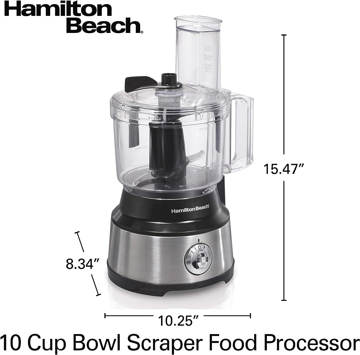 HAMILTON BEACH 70730 FOOD PROCESSOR 10 CUP - HTBQM70730 Pie's Variety Store