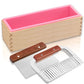 LERYKIN Rectangular Soap Mold Kit with Cutter- 42oz Flexible Silicone Loaf Soap Mold with Wood Box, Stainless Steel Wavy & Straight Scraper for Homemade Craft Soap Making Supplies-B09KY9X268 ebuys