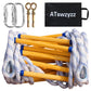 Emergency Fire Escape Ladder,Flame Resistant Safety Rope Ladder with Hooks10FT/13FT/16FT/26FT/32FT/49FT,Fast to Deploy,Easy to Store Withstand Weight up to 2000 pounds(10FT) ATswzyzz