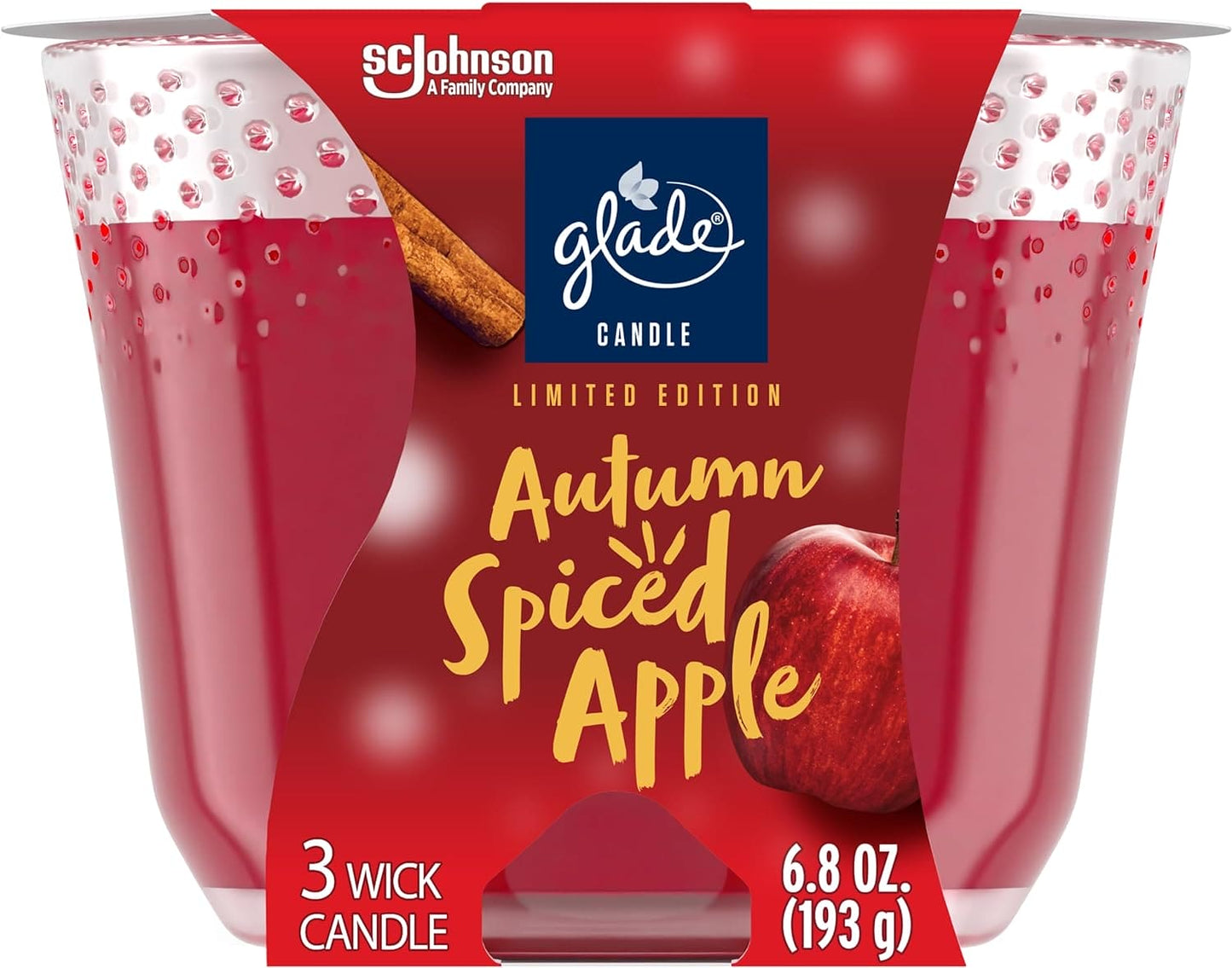 Glade Candle Exotic Tropical Blossoms, Fragrance Candle Infused with Essential Oils, Air Freshener Candle, 3-Wick Candle, 6.8 Oz - GCETBAF68 Pie's Variety Store