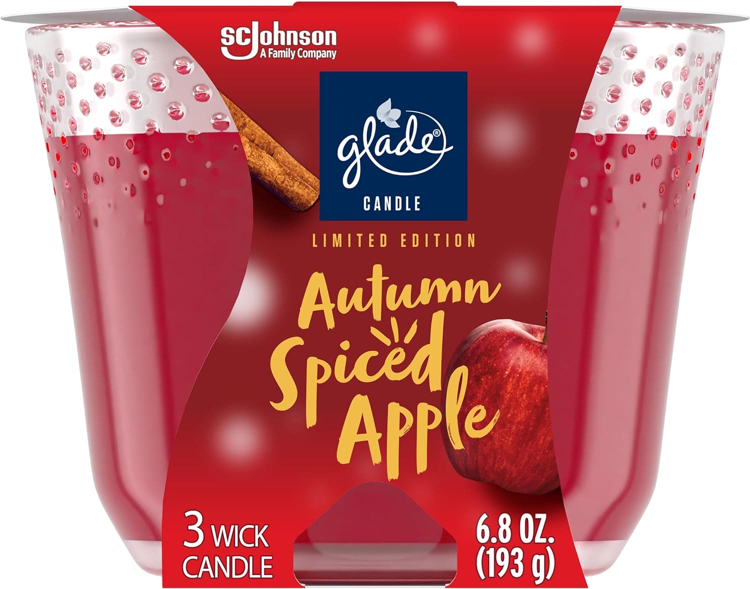 Glade Candle Exotic Tropical Blossoms, Fragrance Candle Infused with Essential Oils, Air Freshener Candle, 3-Wick Candle, 6.8 Oz - GCETBAF68 Pie's Variety Store