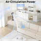 DREO Fan for Bedroom, 120° Oscillating Standing Fan, Quiet Floor Fan with DC Motor, Pedestal Fan for Room, 9 Speeds, 4 modes, 120° Manual Vertical, 37-42" Adjustable Height, 9H Timer, Dark Gray DREO