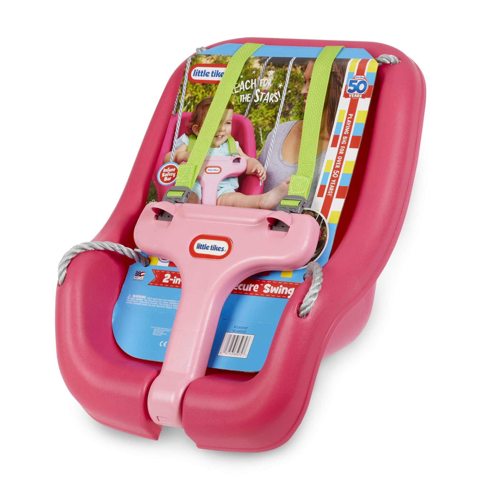 Little Tikes 2-in-1 Snug 'n Secure Swing Magenta Little Tikes