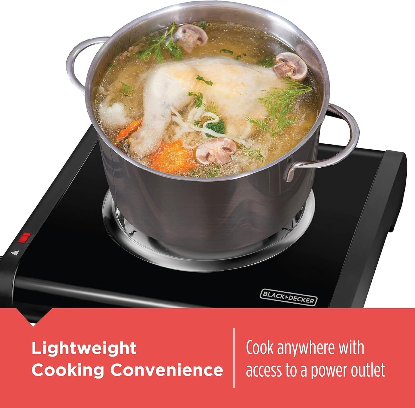 BLACK & DECKER SB1001B ELECTRIC SINGLE BURNER - BNDCJ651 Pie's Variety Store