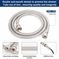 NearMoon Hand Held Shower Head, Luxury High Pressure Shower Kit with Wall Connector and Hose Set, for Bathroom Showering System Contemporary Square Style (Brushed Nickel) NearMoon