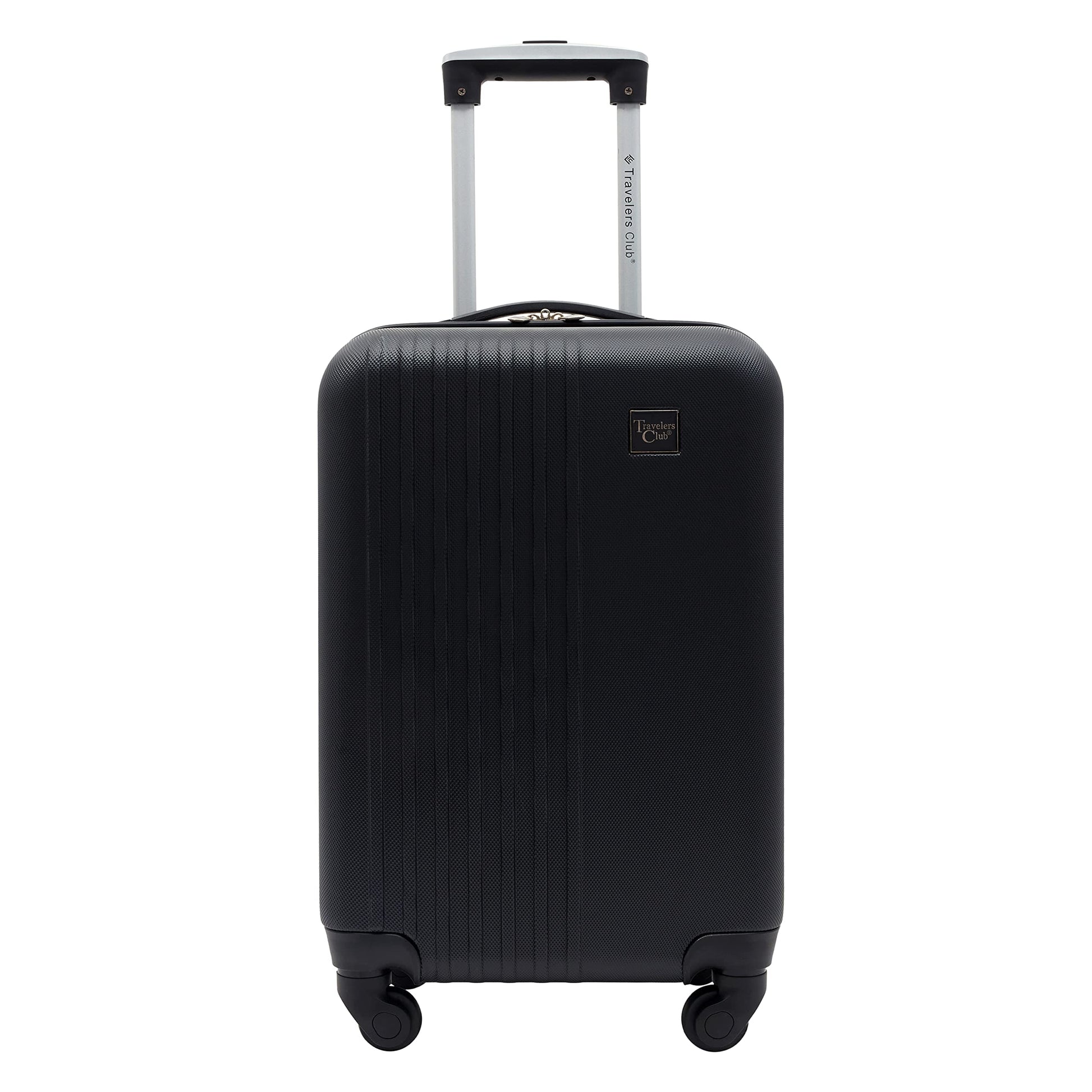 Travelers Club Cosmo Hardside Spinner Luggage, Black, Carry-On 20-Inch Travelers Club