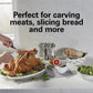 Hamilton Beach Electric Knife Set with Reciprocating Serrated Blades, Storage Case, Fork - For Carving Meats, Bread, Foam, More EBUYSTT
