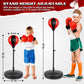Height Adjustable Punching Bag Set for Kids Ages 3-8+ with Boxing Gloves, Ideal Birthday for Boys & Girls NATGGZ